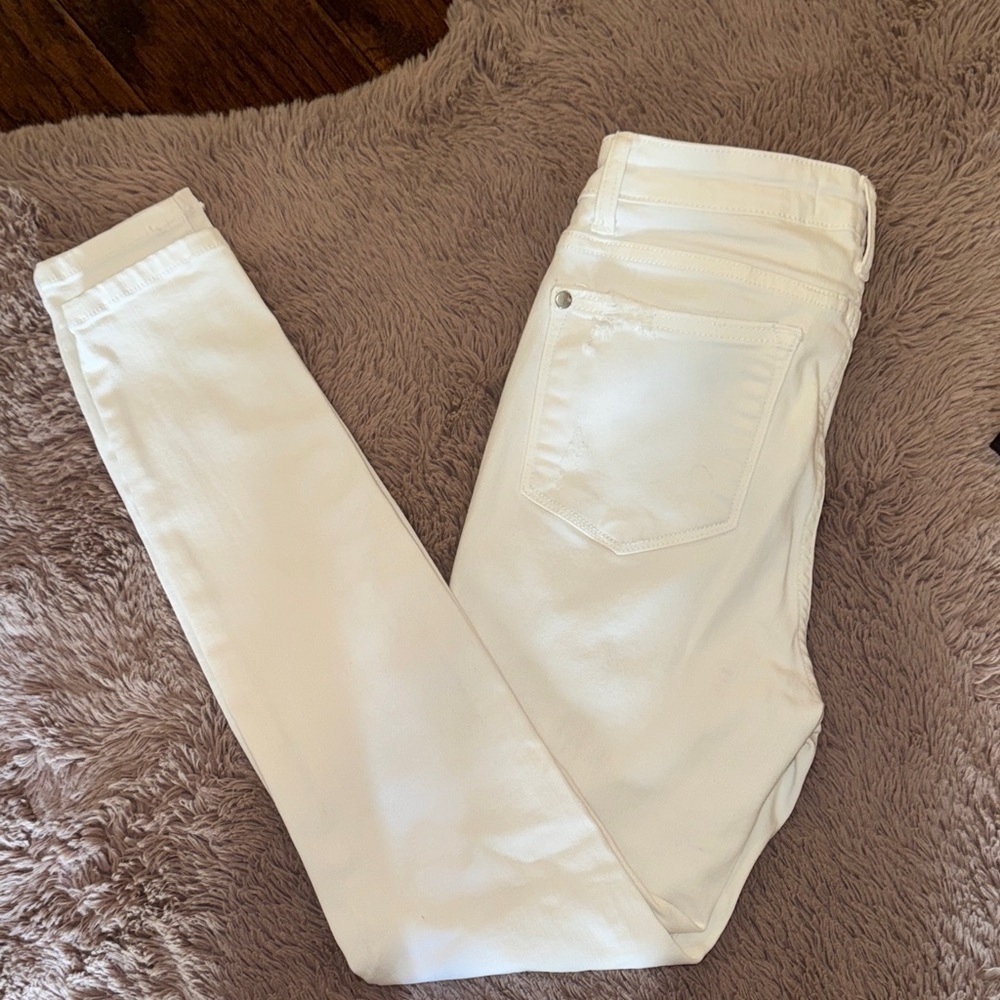 Judy Blue Women's White Distressed Denim Skinny Jeans Skinny Fit size 3 / 26 - Picture 7 of 16